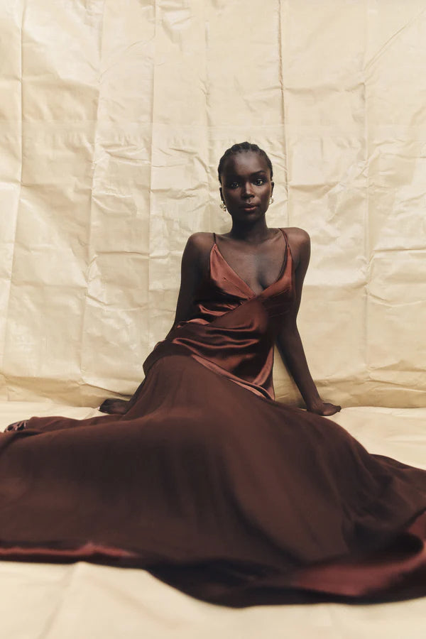 Shona Joy Moraya Plunged Maxi Dress