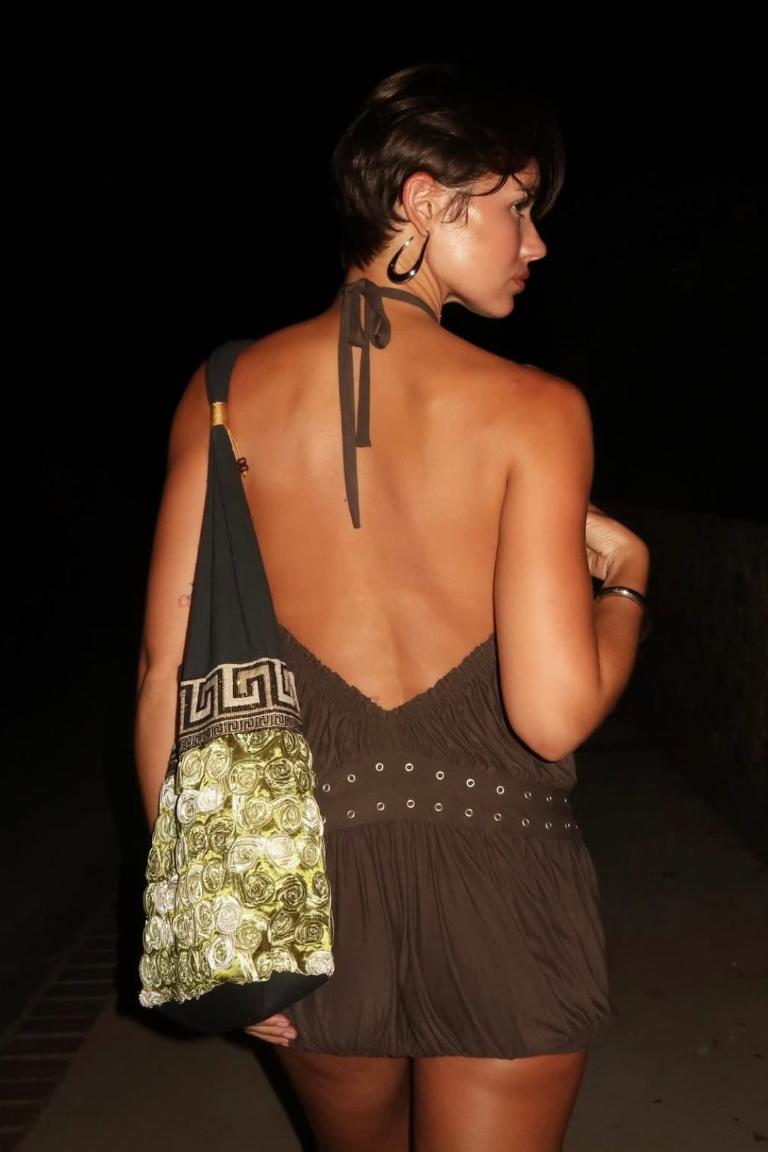 With Jean Magnol Dress (Chocolate)