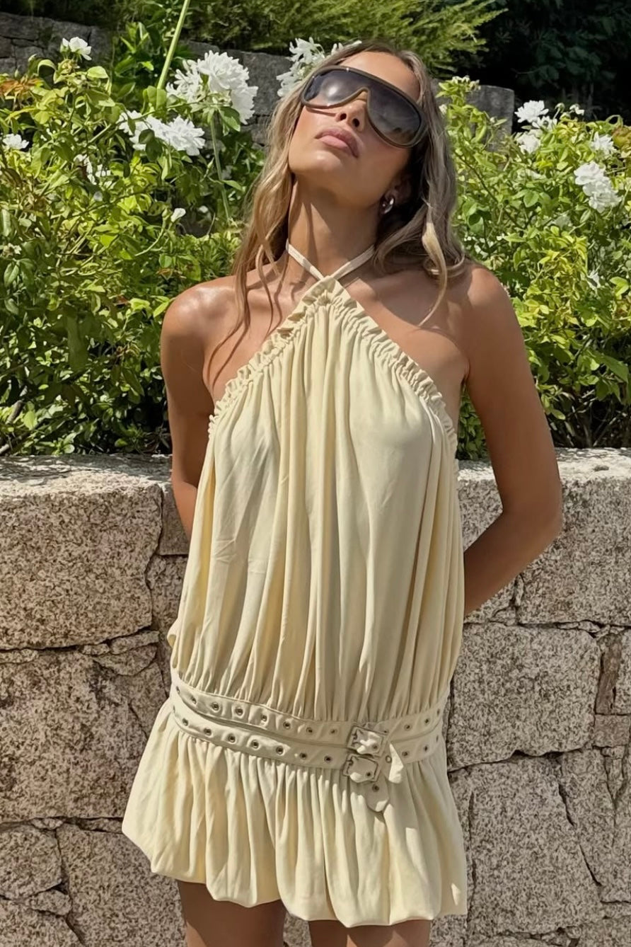 With Jean Magnol Dress (Yellow)