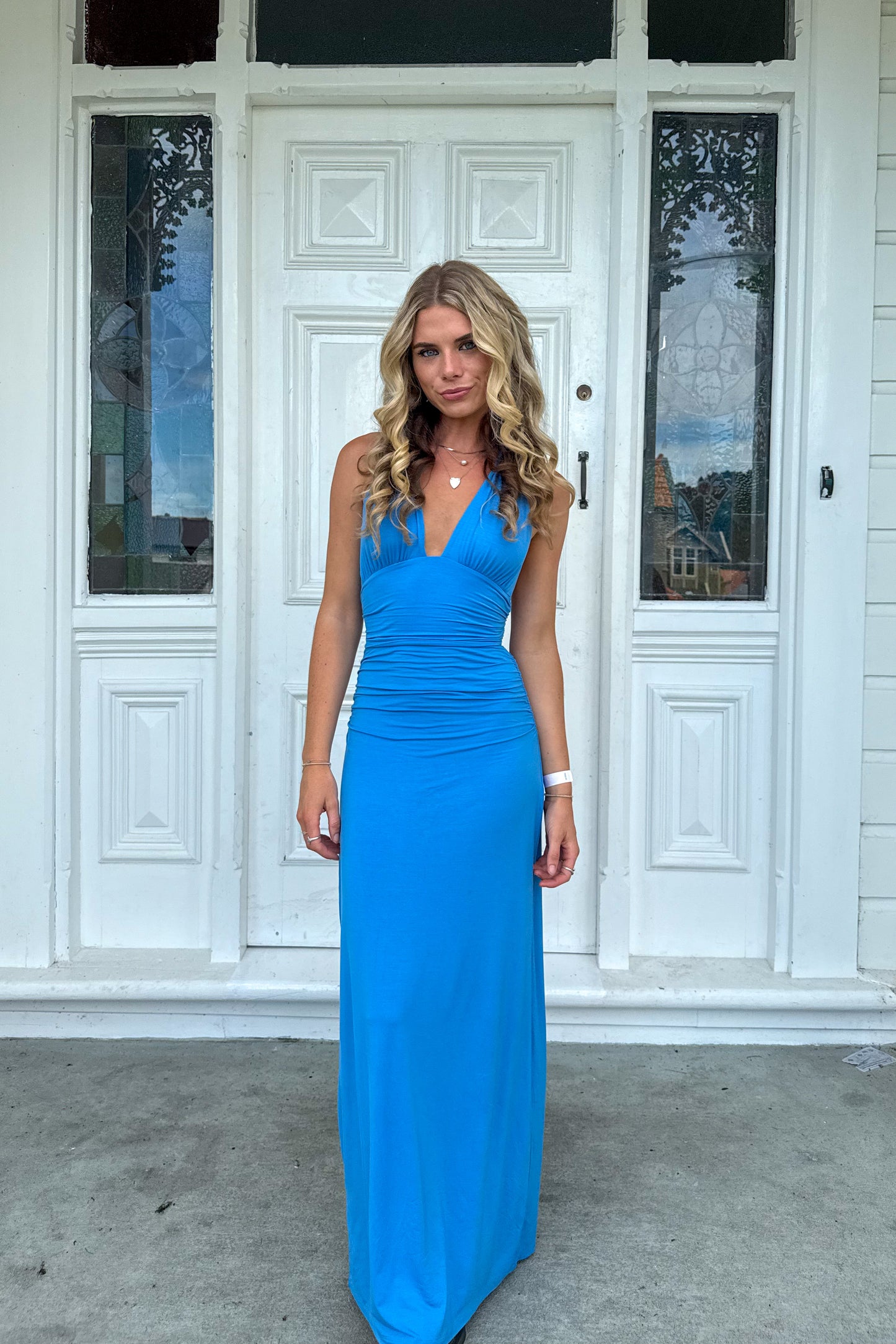 Kookai Leni Maxi Dress (Azure Blue)