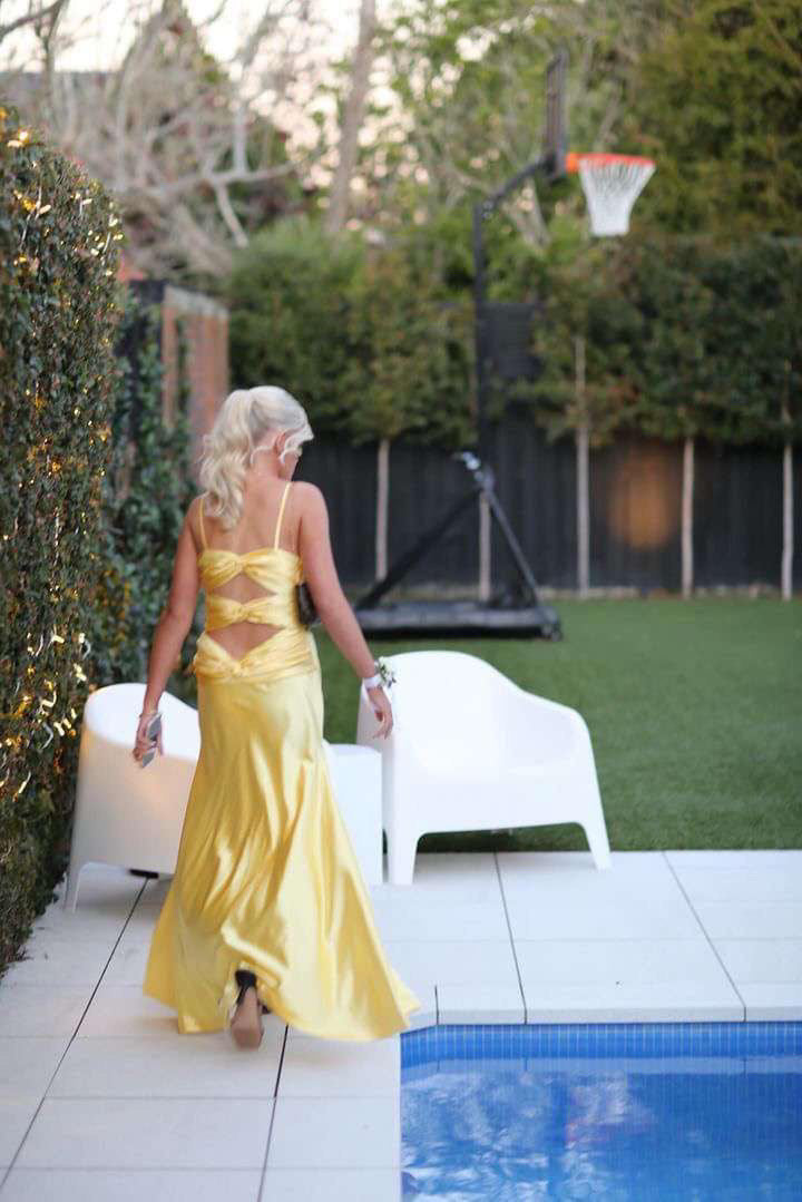 Vintage Ruth Tarvydas Enchantress Gown (Yellow)