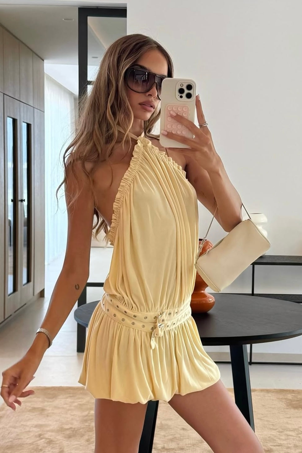 With Jean Magnol Dress (Yellow)