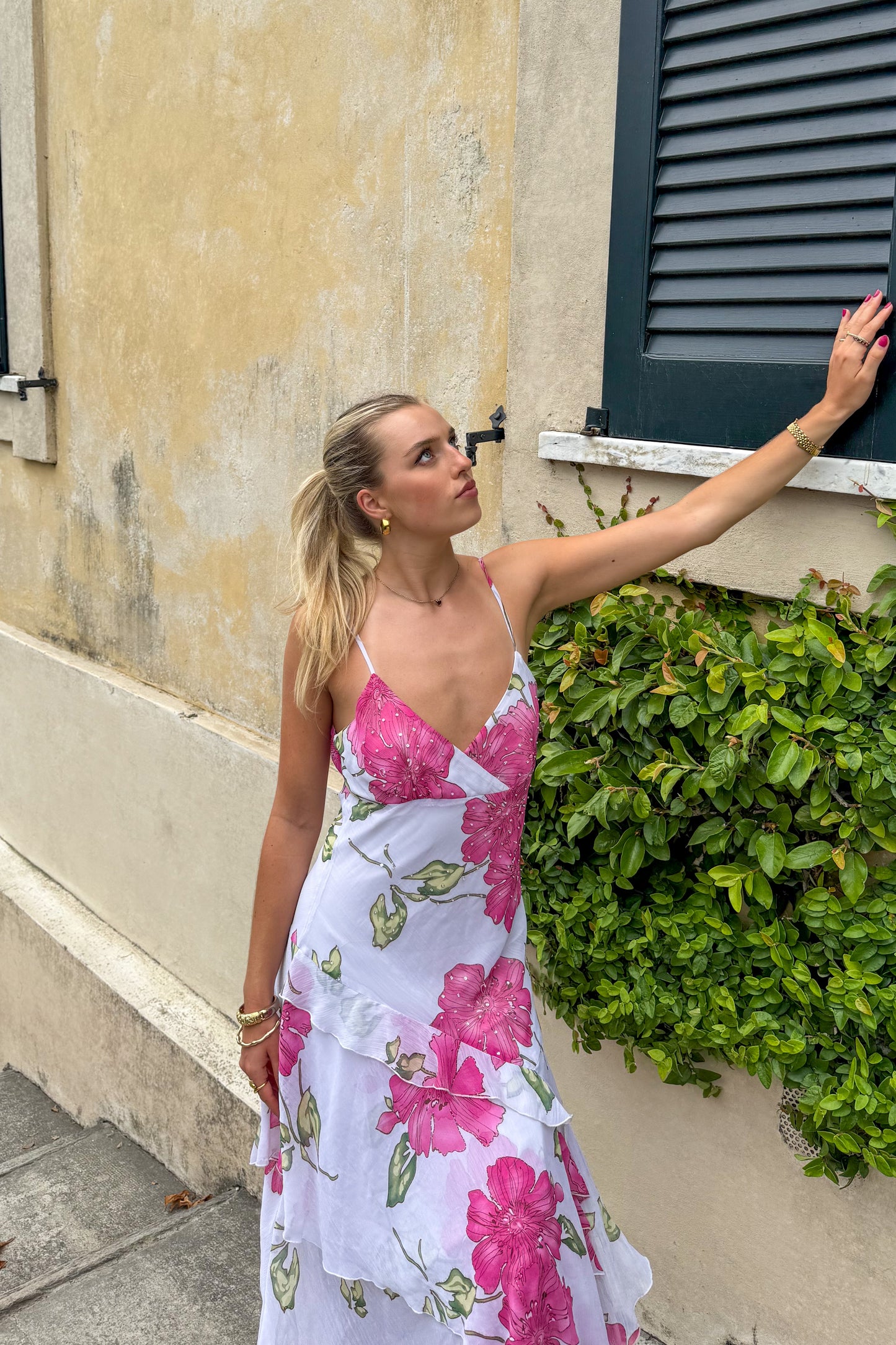Vintage GZ MeiMei Fiorella Silk Dress