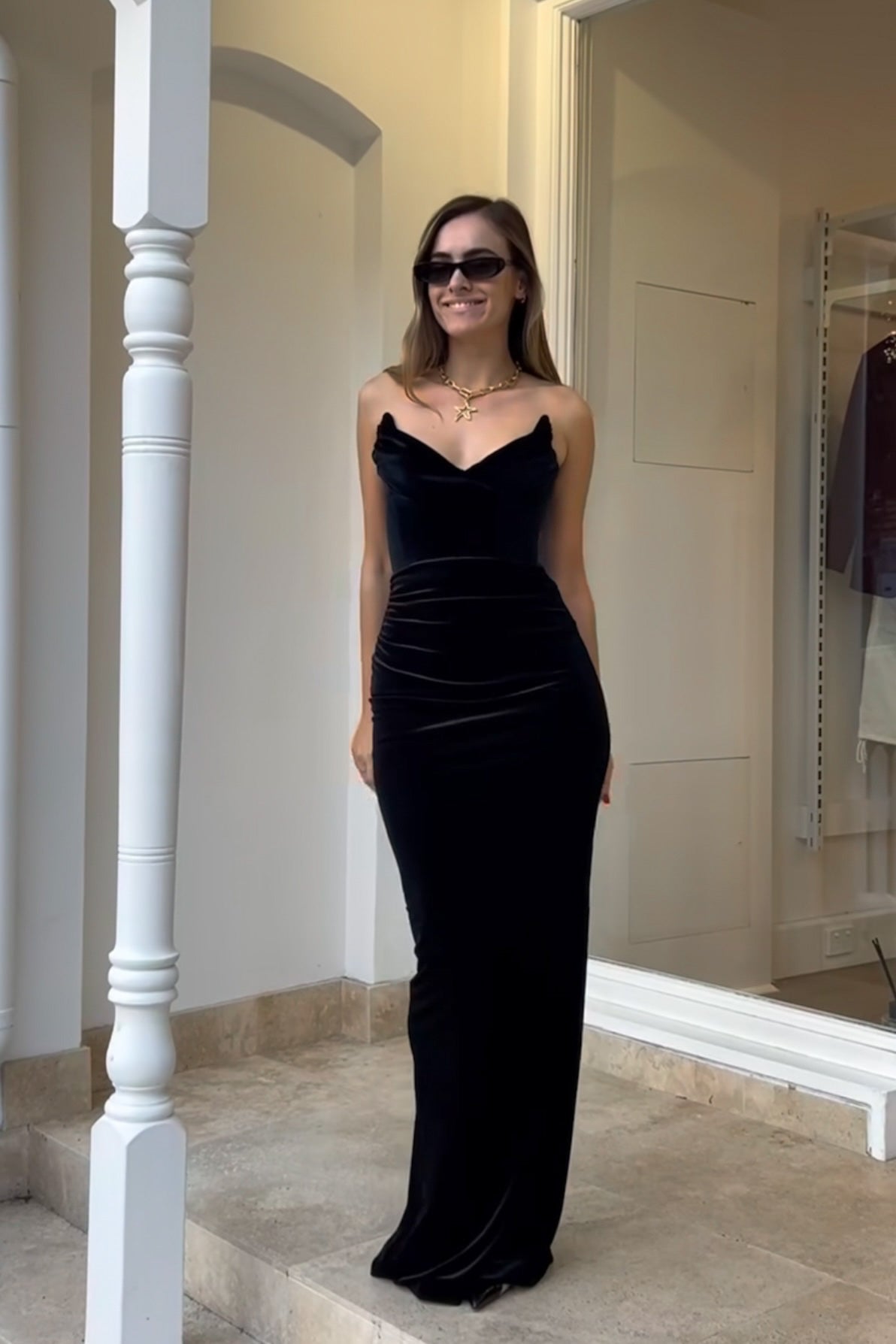 Effie Katz Adele Velvet Gown