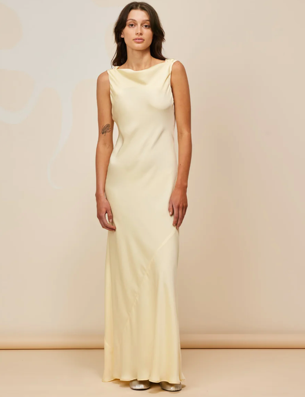 Ruby Firebird Cowl Gown (Butter)