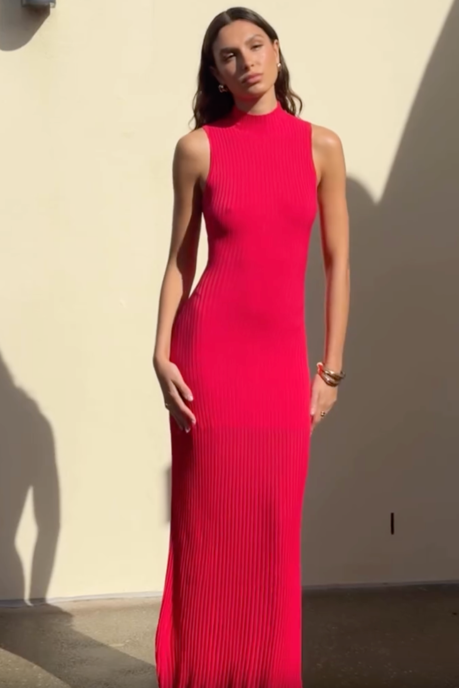 Kookai Manhattan Maxi Dress (Red)