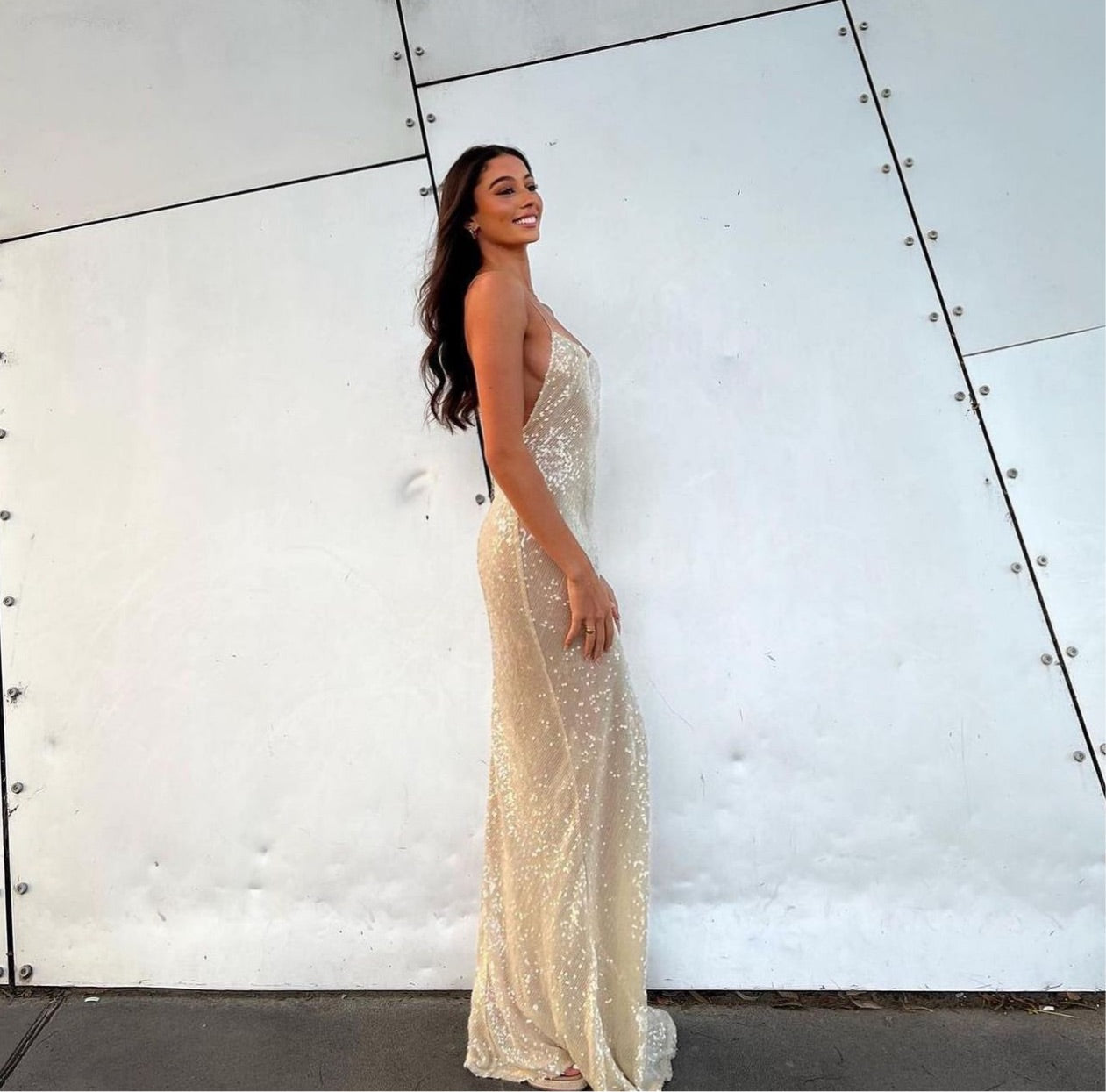 Rat and Boa Olympia Sequin Gown