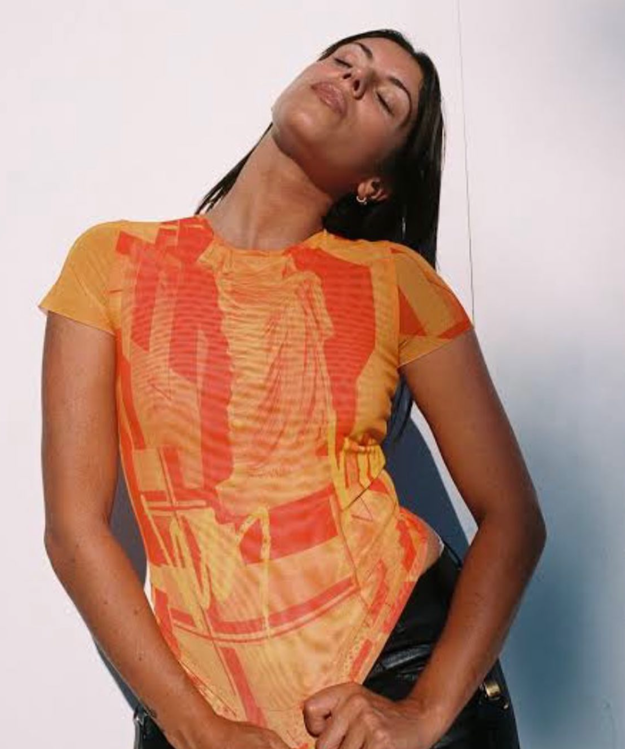 Miaou Stone Orange Mini Tee
