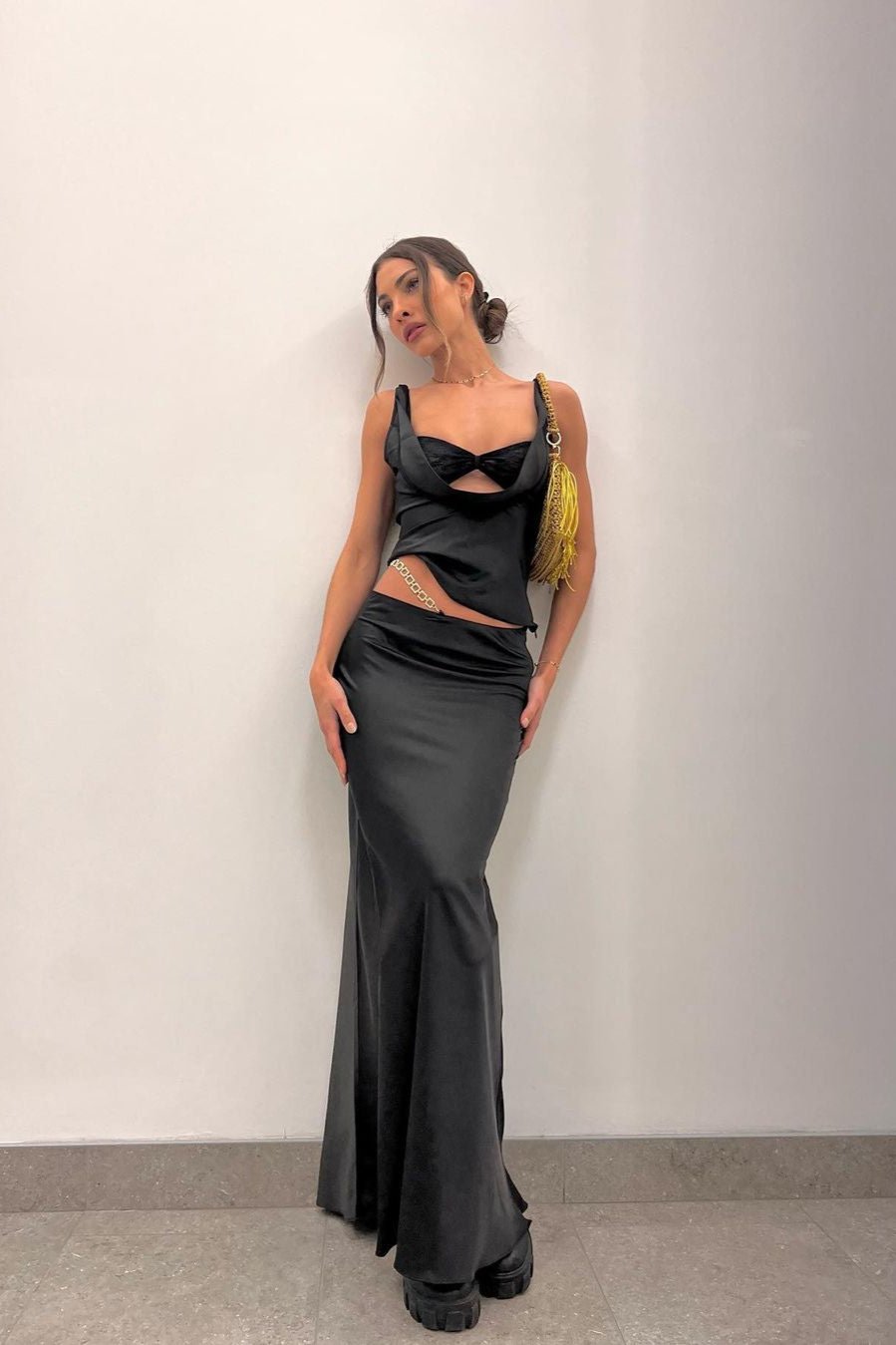Lioness X Pia Mance Delilah Top & Marmont Skirt (Black)