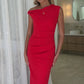 Mika Maxi Dress (Cherry Red)