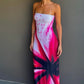With Harper Lu Mosaic Strapless Dress