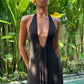 Misha Jennifer Cupro Maxi Dress (Black)