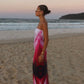 With Harper Lu Mosaic Strapless Dress
