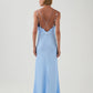 Aje Agate Crossback Dress (Cornflower Blue)