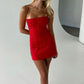 HNTR The Label Aura Linen Set (Cherry)