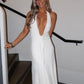 Misha Jennifer Cupro Maxi Dress (Ivory)