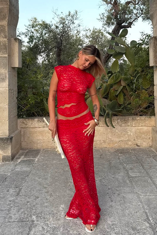 Design By Si Marisole Set (Red)