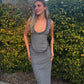 Amelie Teje Miro Maxi Dress (Charcoal)