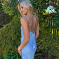 Aje Agate Crossback Dress (Cornflower Blue)