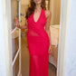 Bec and Bridge Deija Halter Maxi (Strawberry)