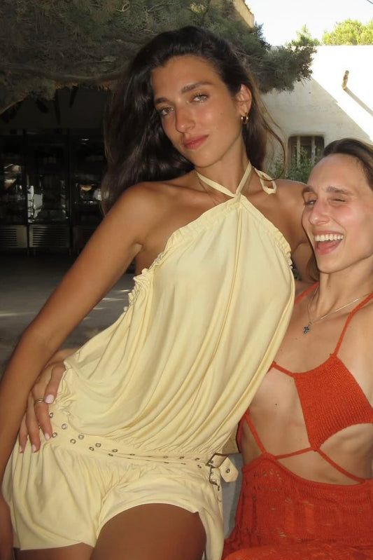 With Jean Magnol Dress (Yellow)