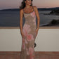 With Harper Lu Mesh Leopard Dress
