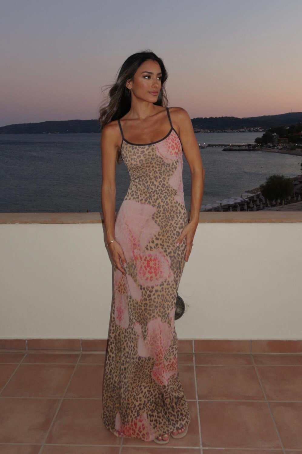 With Harper Lu Mesh Leopard Dress – Rent To Dress NZ