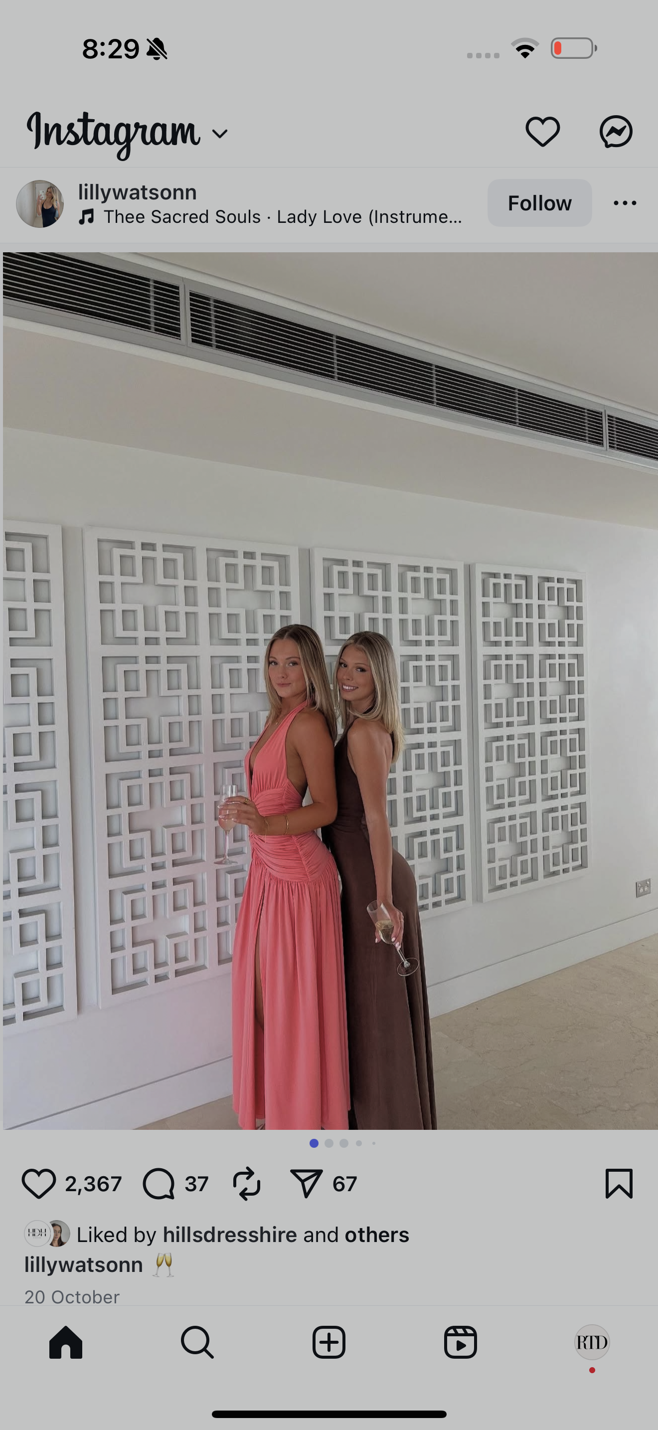 Melania Maxi Dress (Peach)