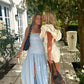 Eden Strapless Dress (Blue)