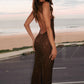 Meshki Jasmyn Hot Fix Maxi Dress (Chocolate)