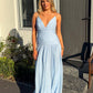 Shona Joy Juno Gathered Bodice Maxi Dress (Blue)