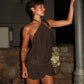 With Jean Magnol Dress (Chocolate)