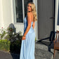 Shona Joy Juno Gathered Bodice Maxi Dress (Blue)