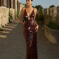 Misha Sapphire Sequin Dress (Fig)
