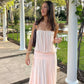 Bec and Bridge Camille Blouson Dress (Peach)