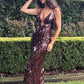 Misha Sapphire Sequin Dress (Fig)