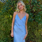 Aje Agate Crossback Dress (Cornflower Blue)