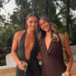 Misha Jennifer Cupro Maxi Dress (Black)