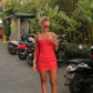 HNTR The Label Aura Linen Set (Cherry)