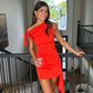 Sir The Label Dahlia Mini Dress (Tangerine)