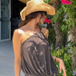 With Jean Magnol Dress (Chocolate)