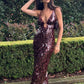 Misha Sapphire Sequin Dress (Fig)