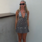 Jaded London Button Me Up Mini Dress