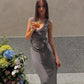 Amelie Teje Miro Maxi Dress (Charcoal)