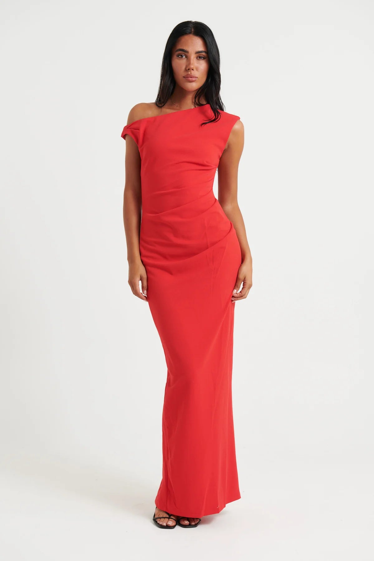 Mika Maxi Dress (Cherry Red)