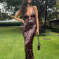 Misha Sapphire Sequin Dress (Fig)