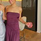 Meshki Bex Slinky Maxi Dress (Plum)