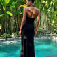 Misha Jennifer Cupro Maxi Dress (Black)