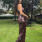Misha Sapphire Sequin Dress (Fig)