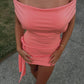 La Marie Olivia Mini Dress (Peach)